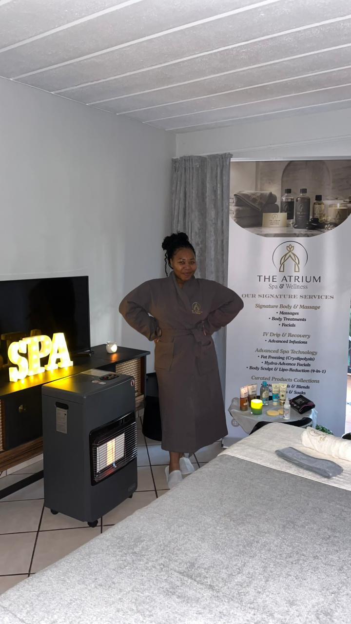 The Atrium Spa and Wellness house call treatment setup